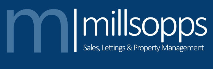 Millsopps Logo with blue background